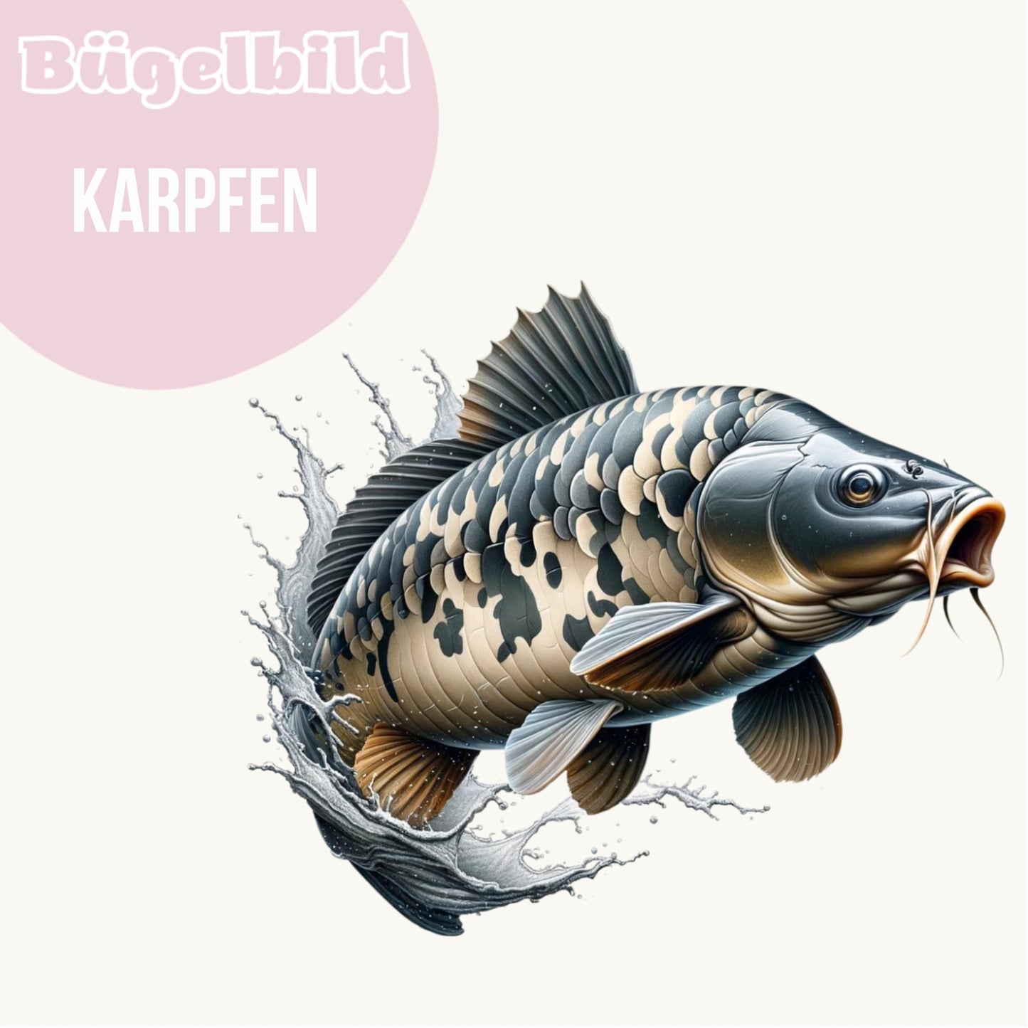 Bügelbild Karpfen