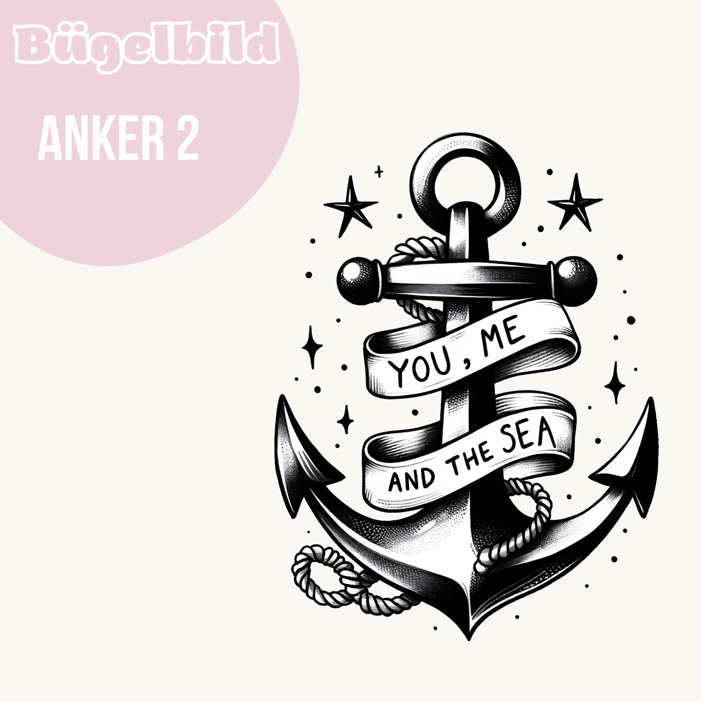 Bügelbild Anker 2