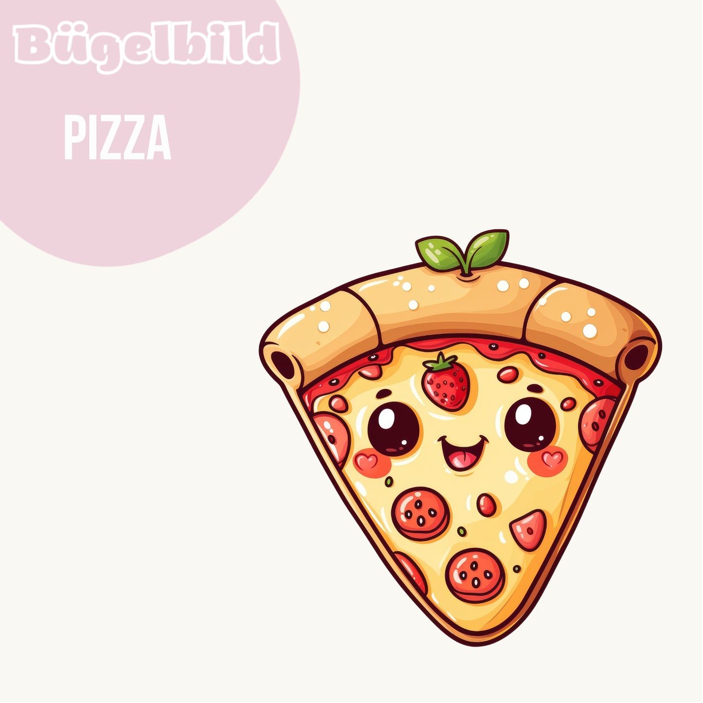 Bügelbild Pizza