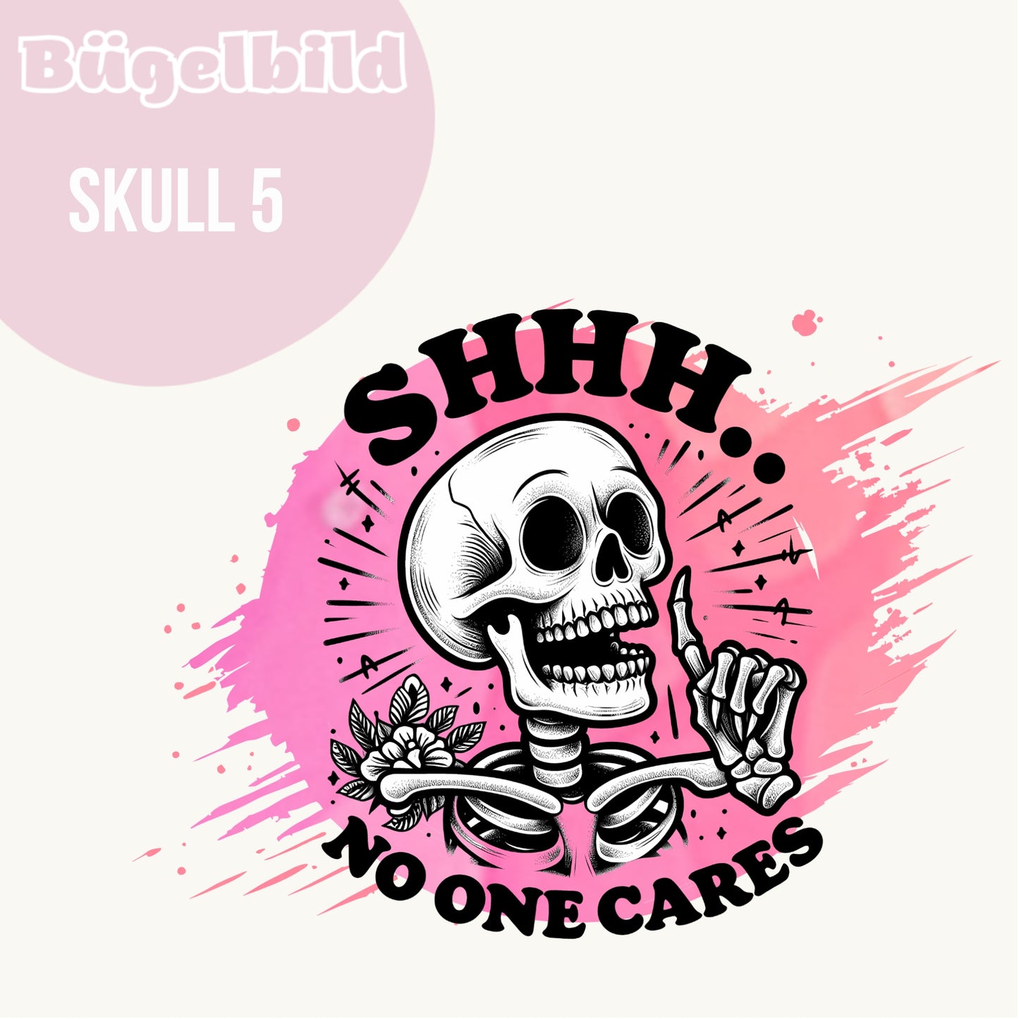 Bügelbild Skull 5