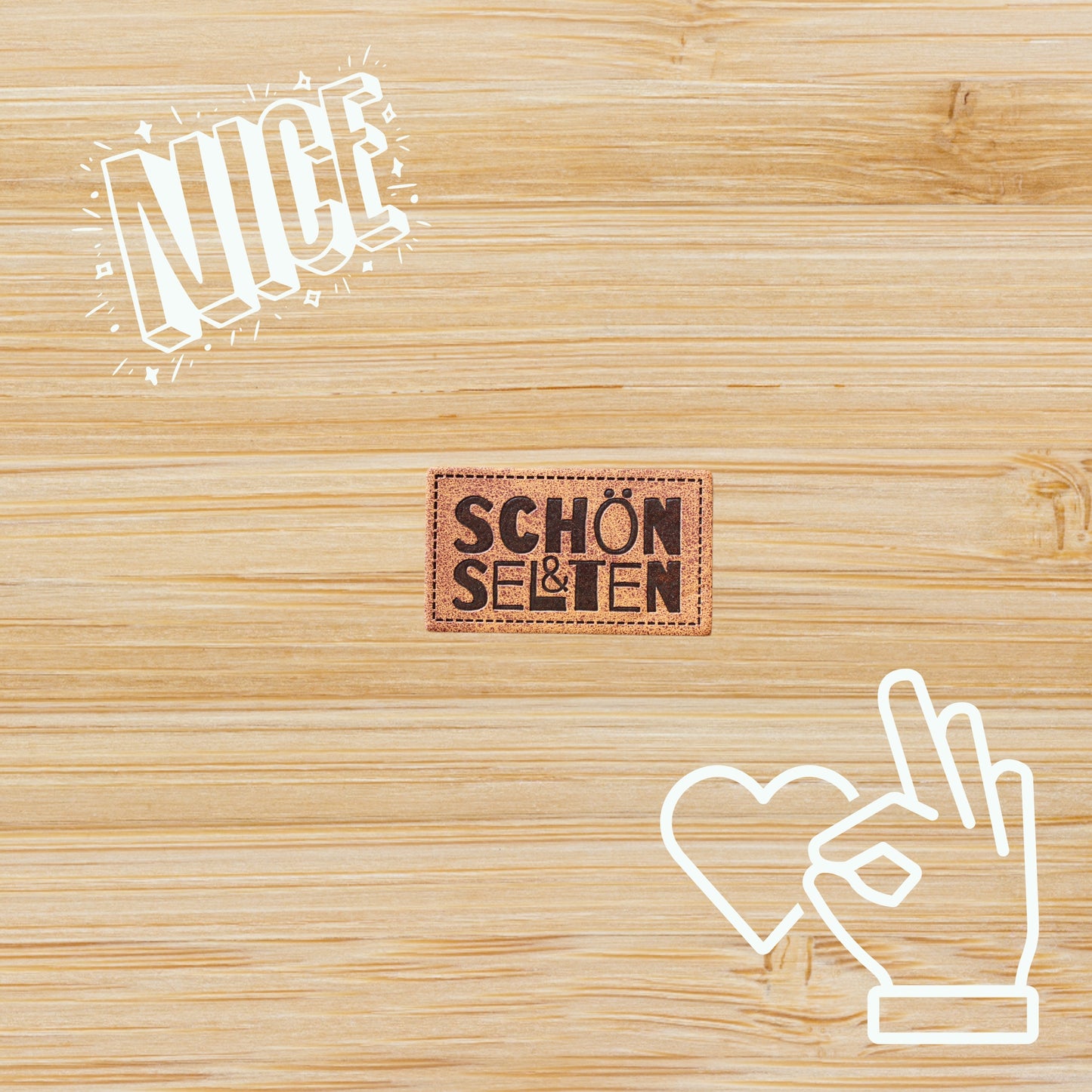 Kunstlederlabel "Schön & Selten"