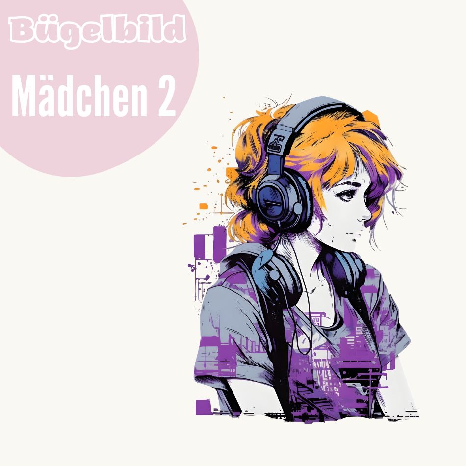 Bügelbild Mädchen 2