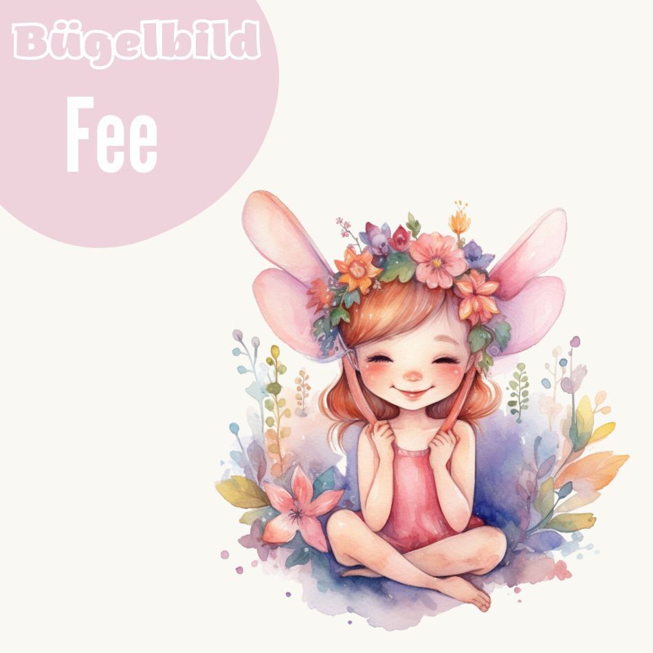 Bügelbild Fee