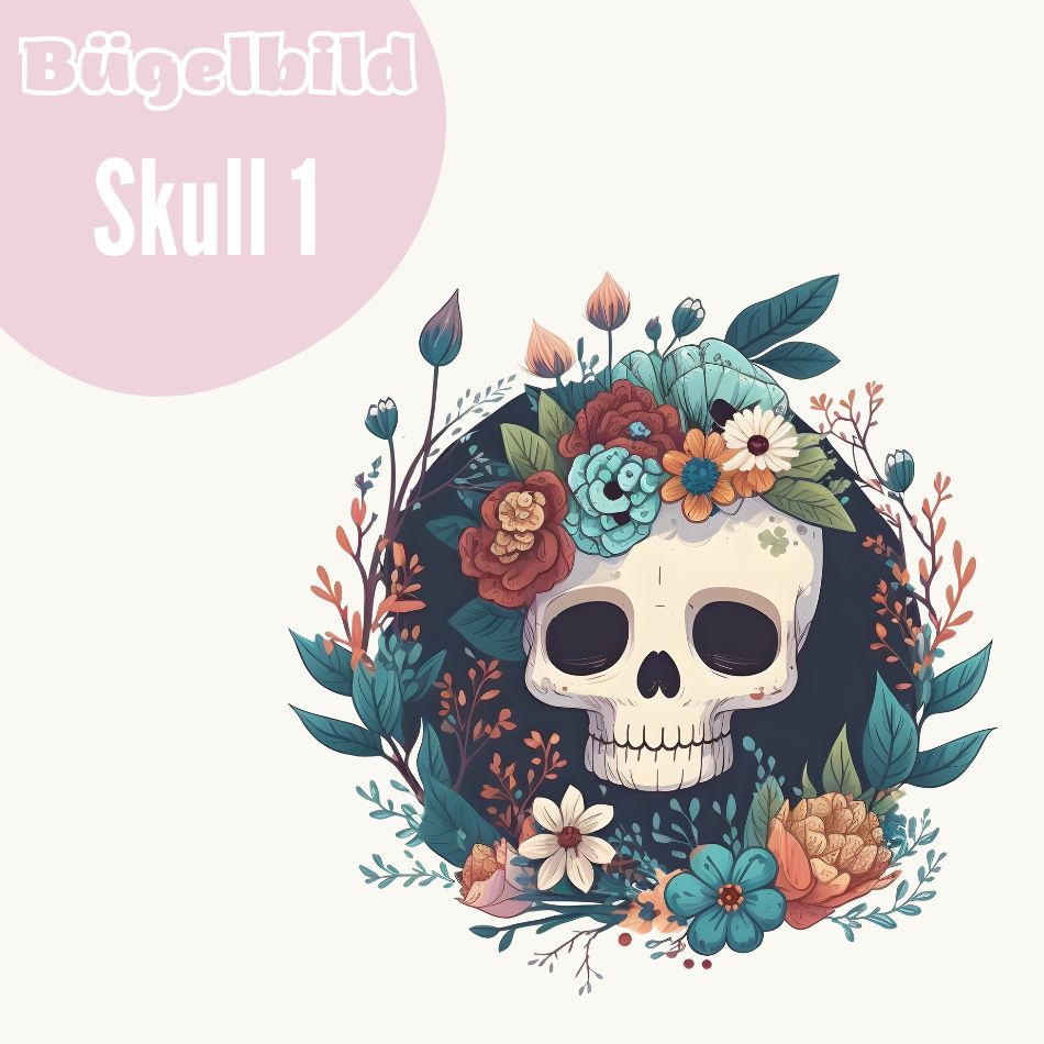 Bügelbild Skull 1