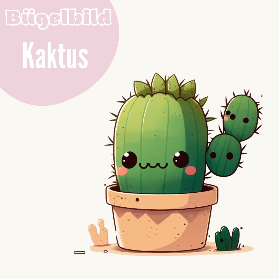Bügelbild Kaktus