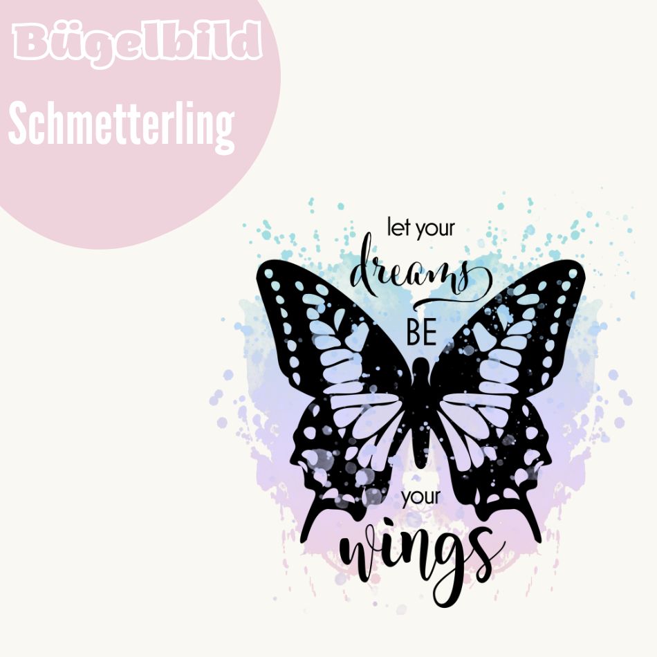 Bügelbild Schmetterling