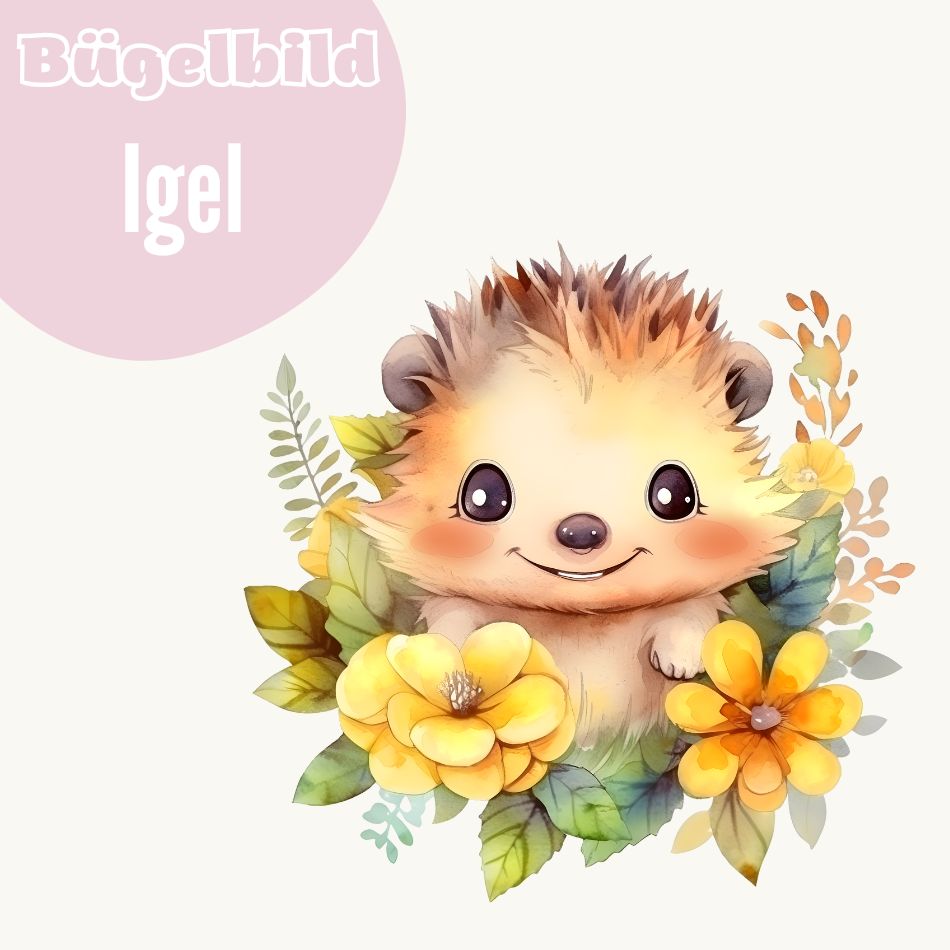 Bügelbild Igel