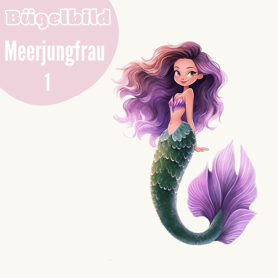 Bügelbild Meerjungfrau 1