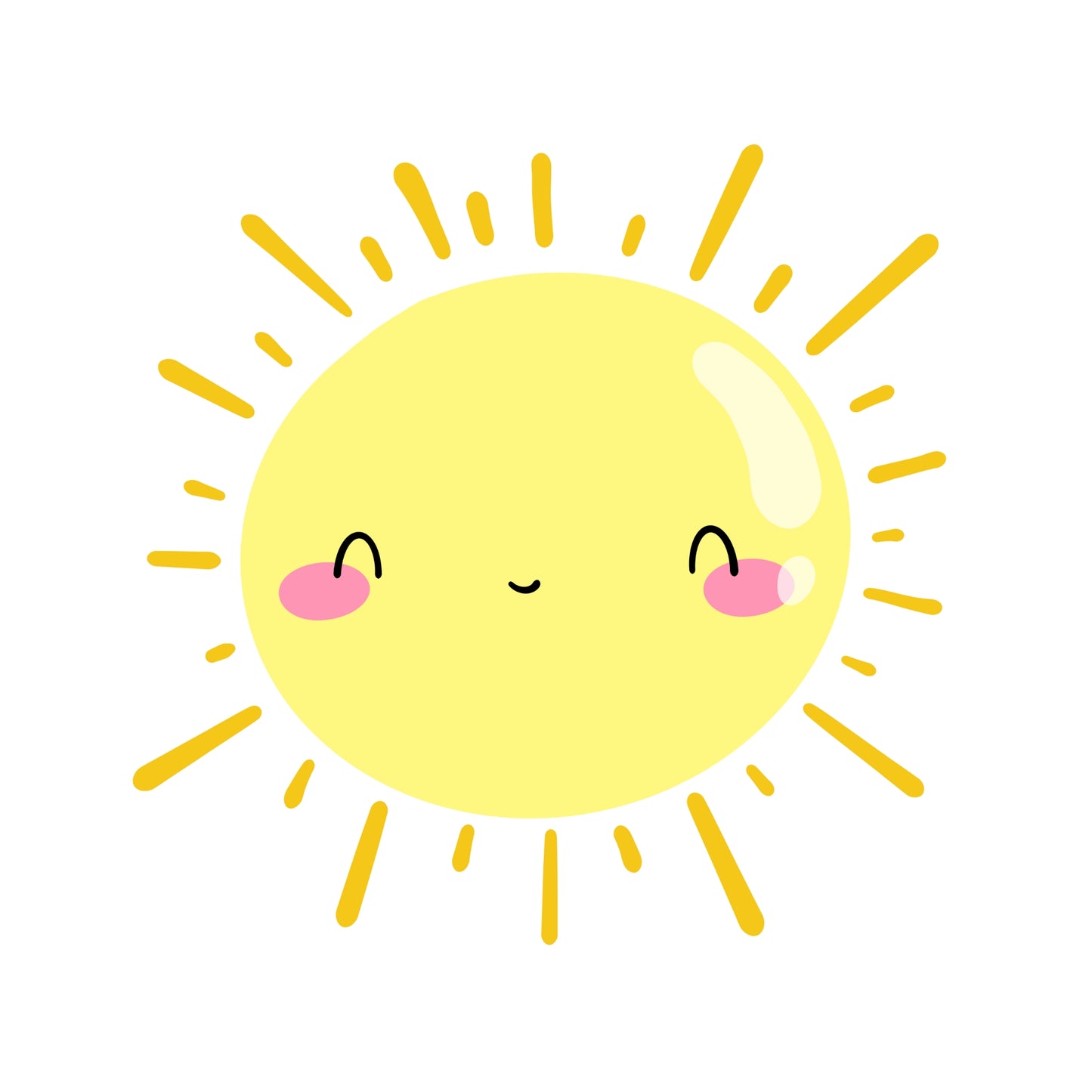Bügelbild Sonne