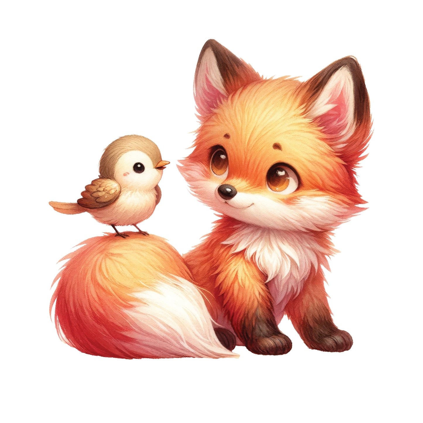 Bügelbild Fuchs (Vogel)