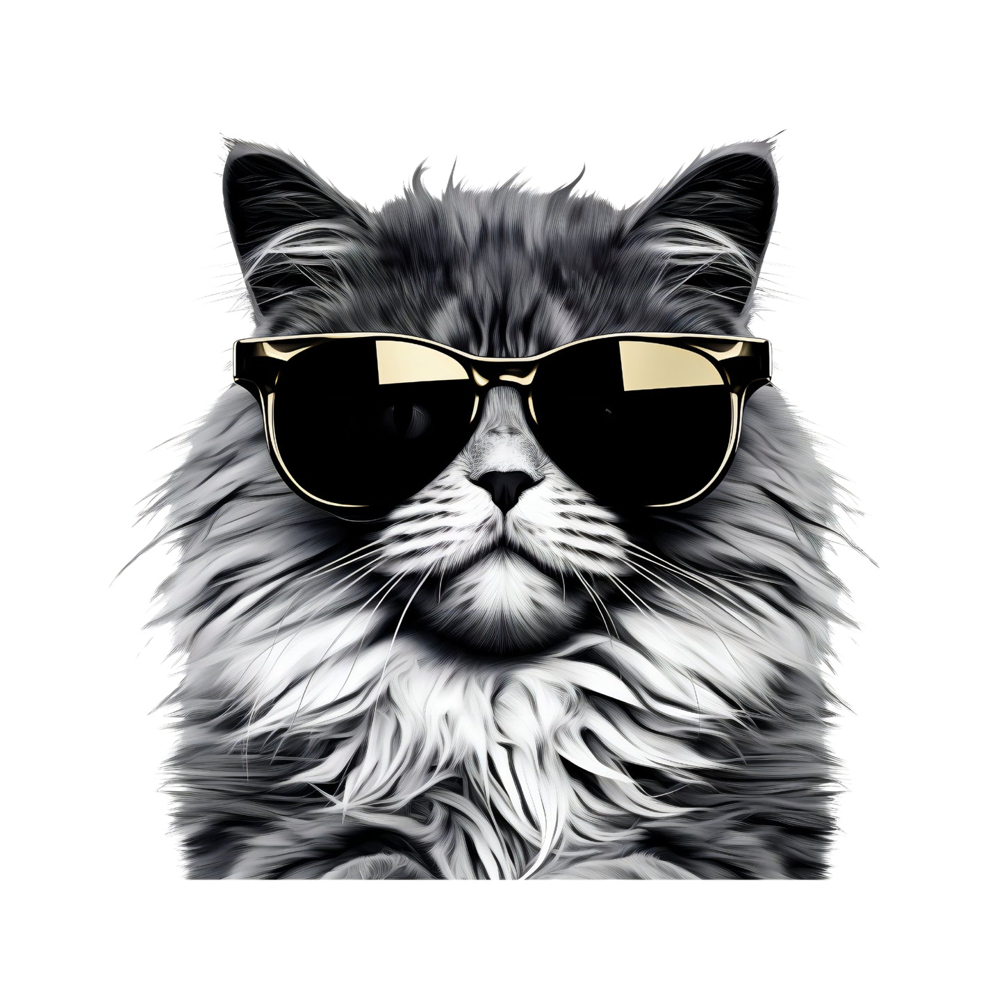 Bügelbild Cool Cat