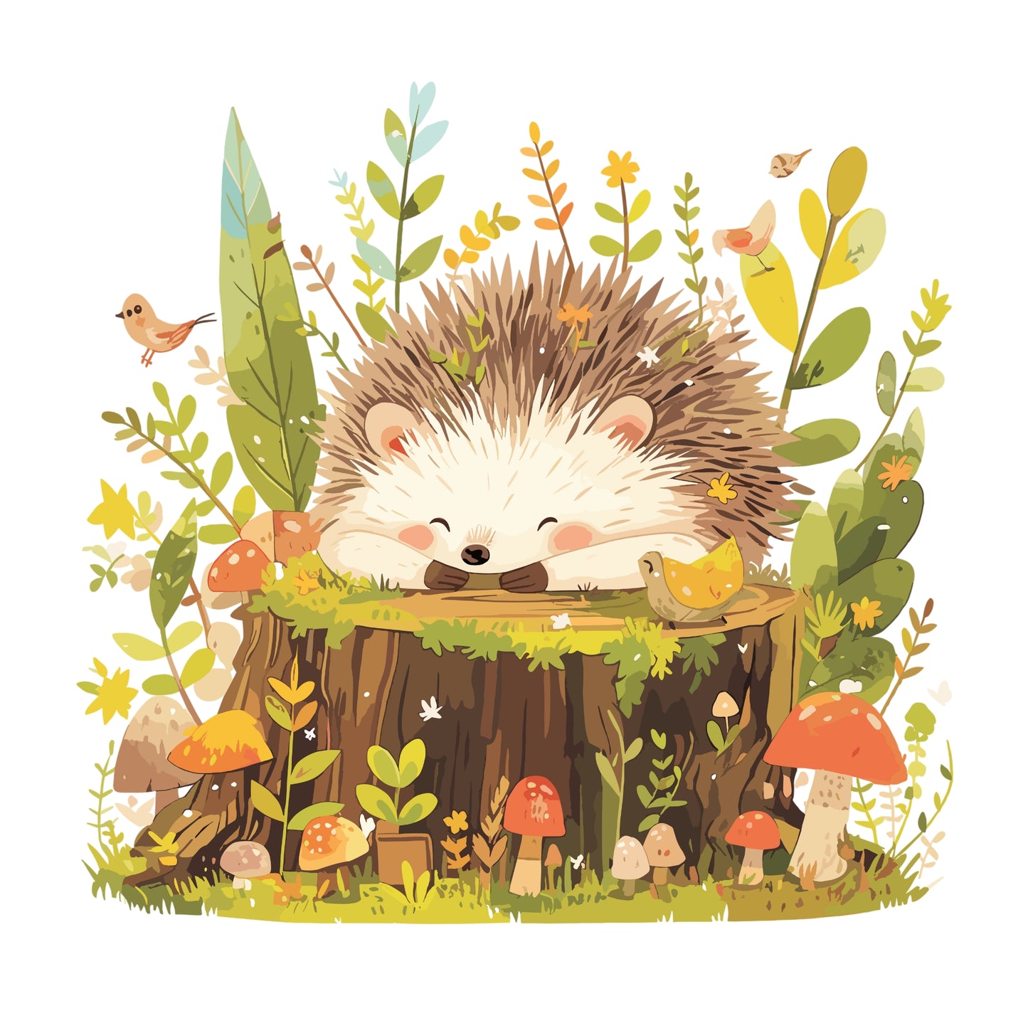 Bügelbild Herbst-Igel