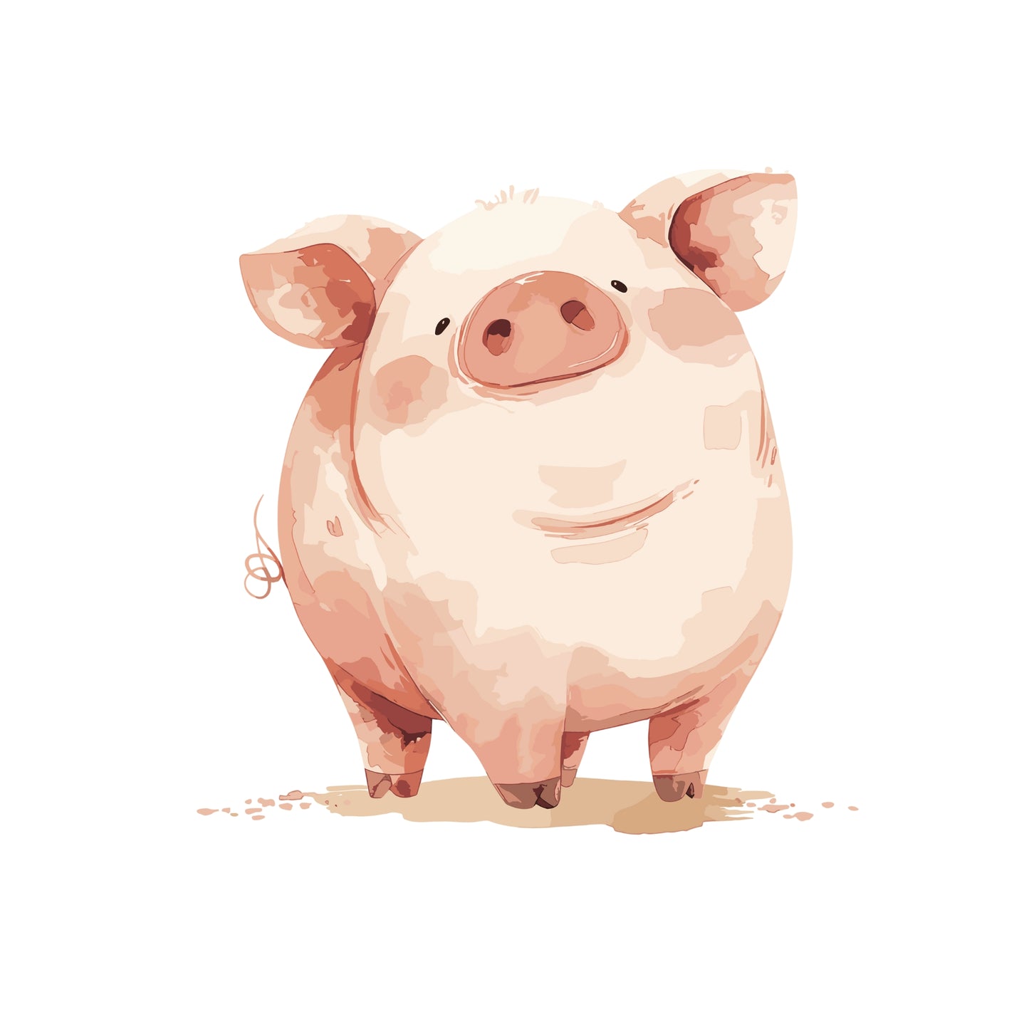 Bügelbild Schweinchen