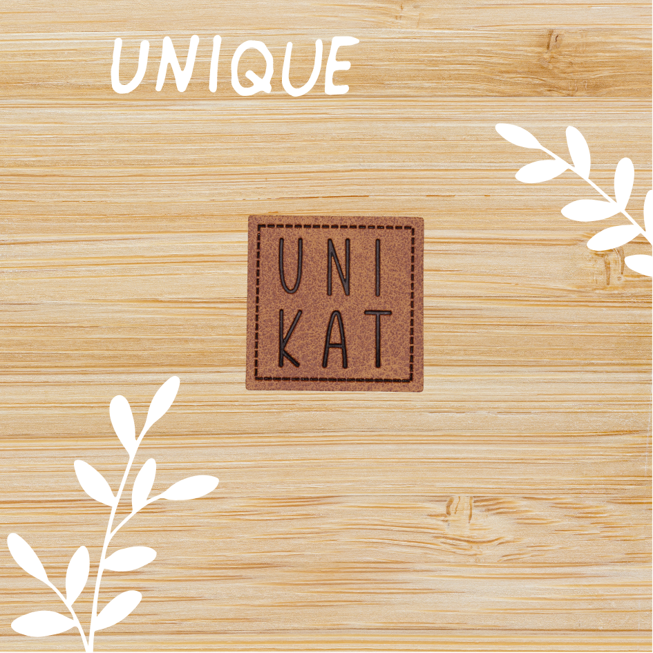 Kunstlederlabel "Unikat"