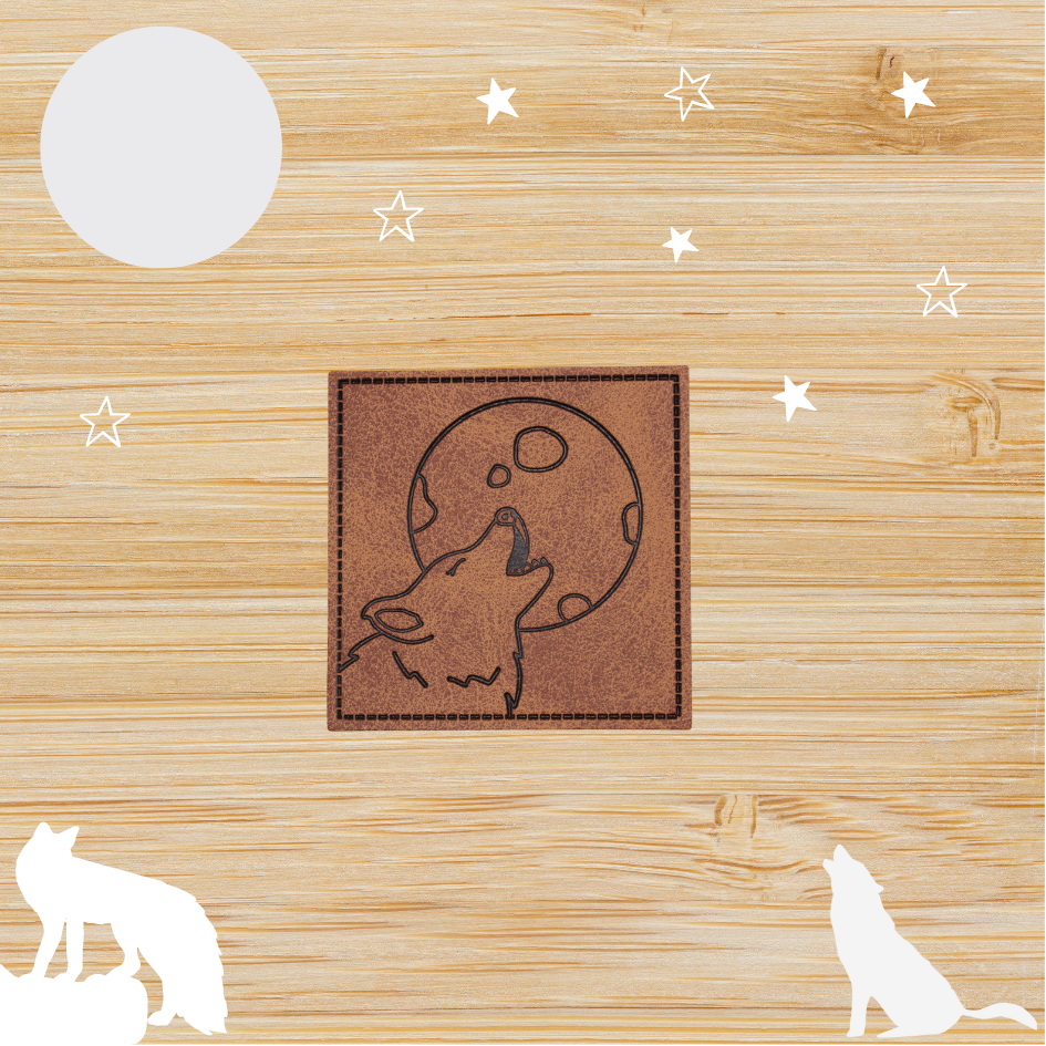 Kunstlederlabel "Wolf"