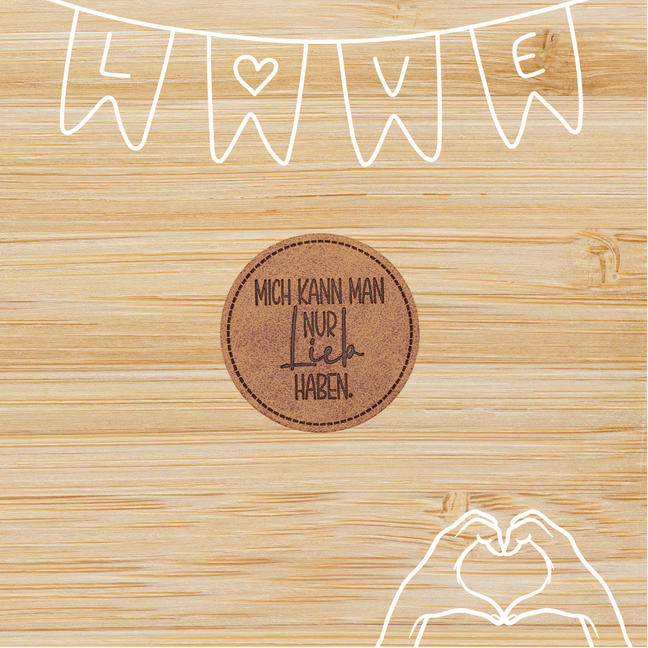 Kunstlederlabel "Lieb"