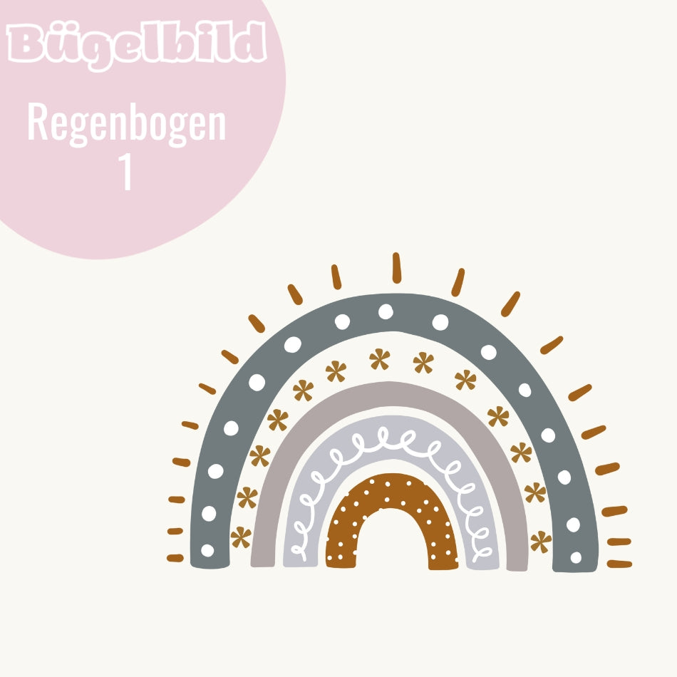 Kopie von Bügelbild Regenbogen 1