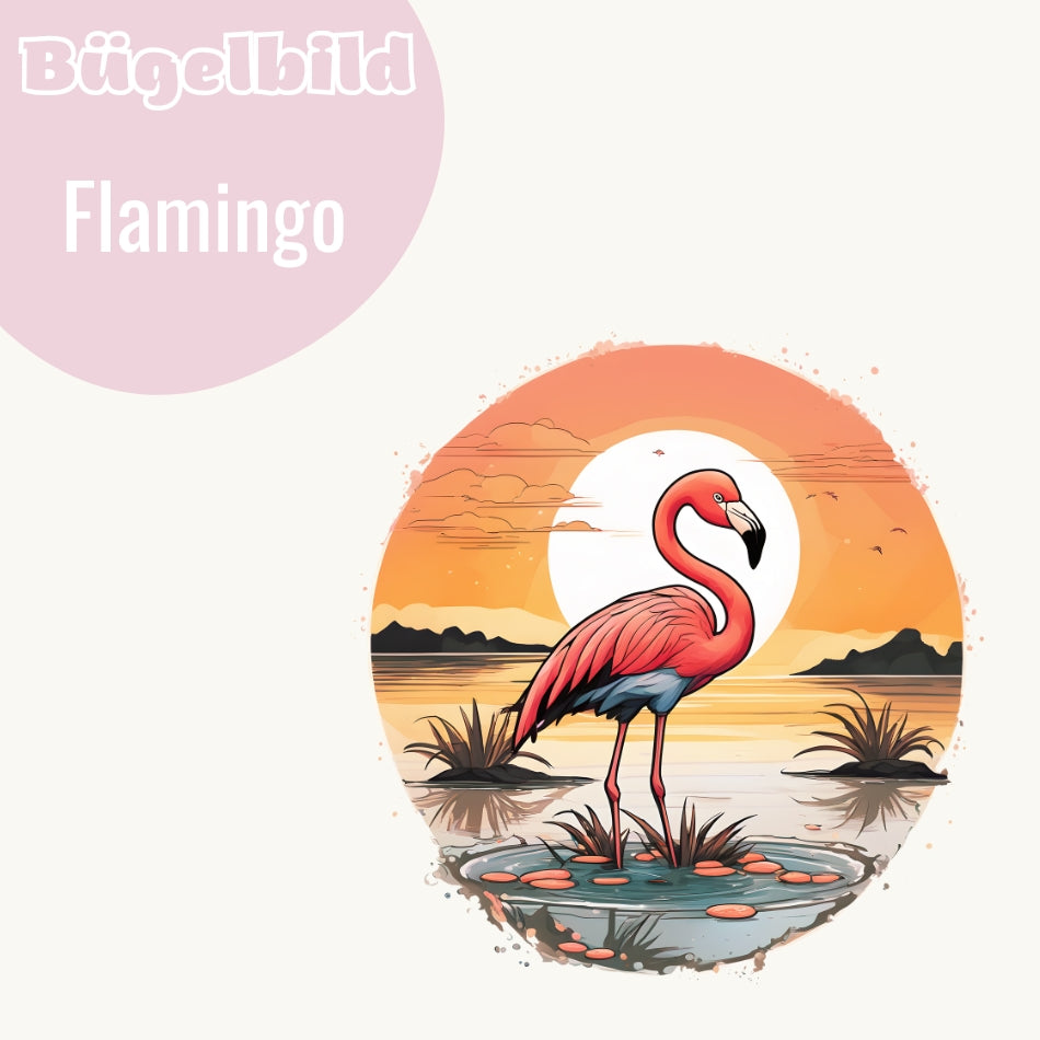 Bügelbild Flamingo