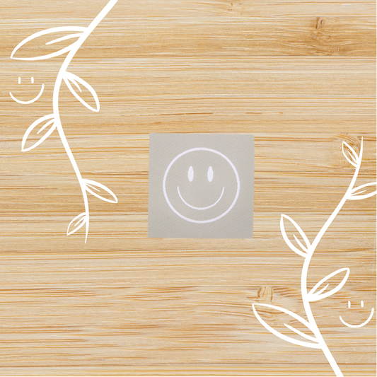 Weblabel "Smile" (mit Iron On)