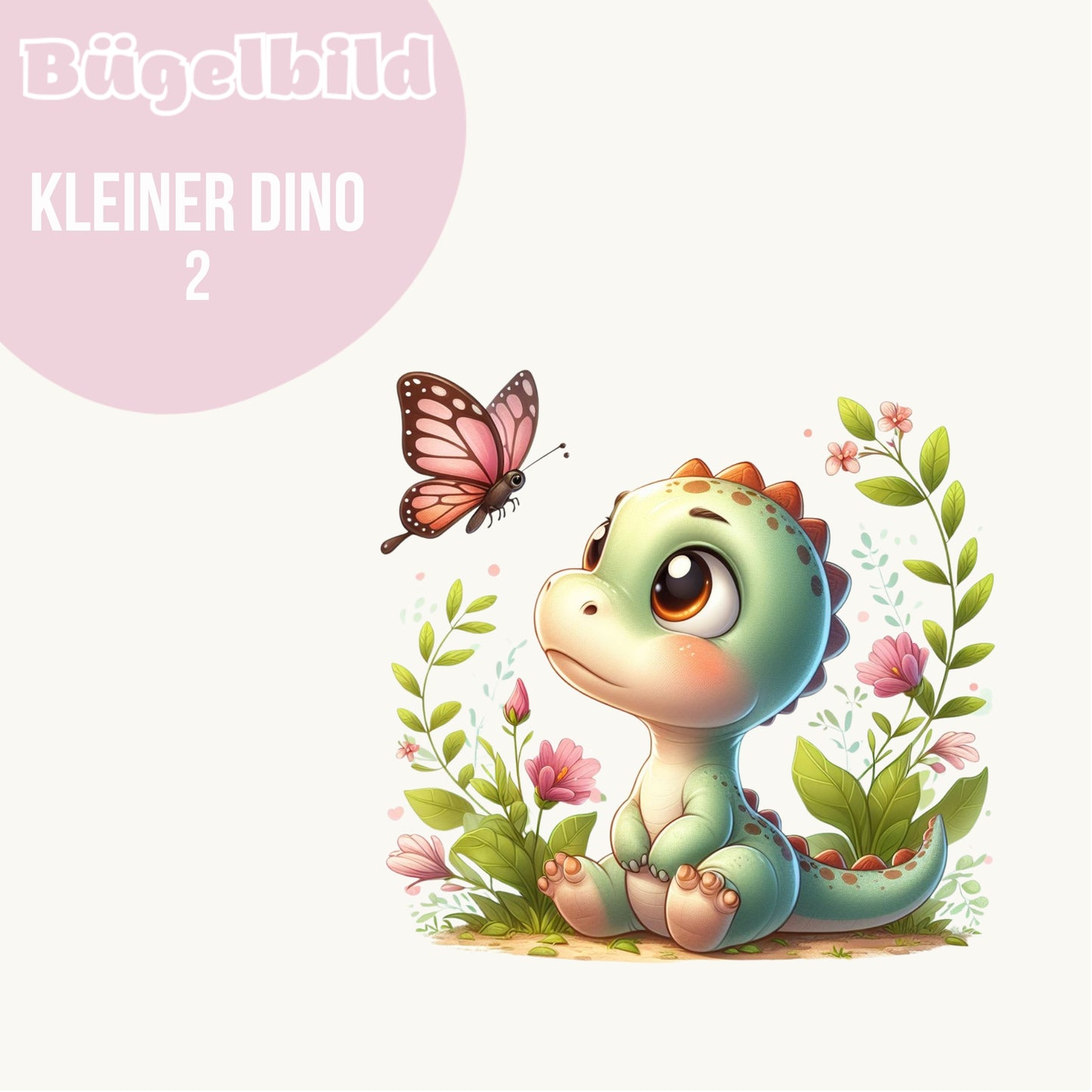 Bügelbild kleiner Dino 2