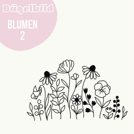 Bügelbild Blumen 2