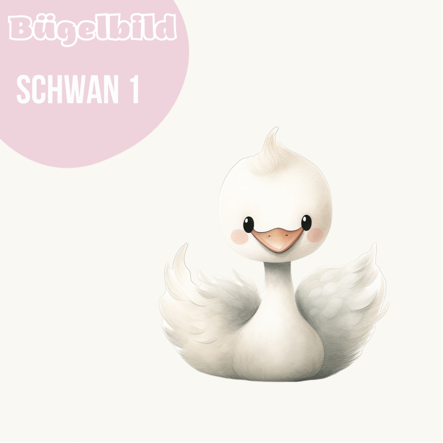 Bügelbild Schwan 1