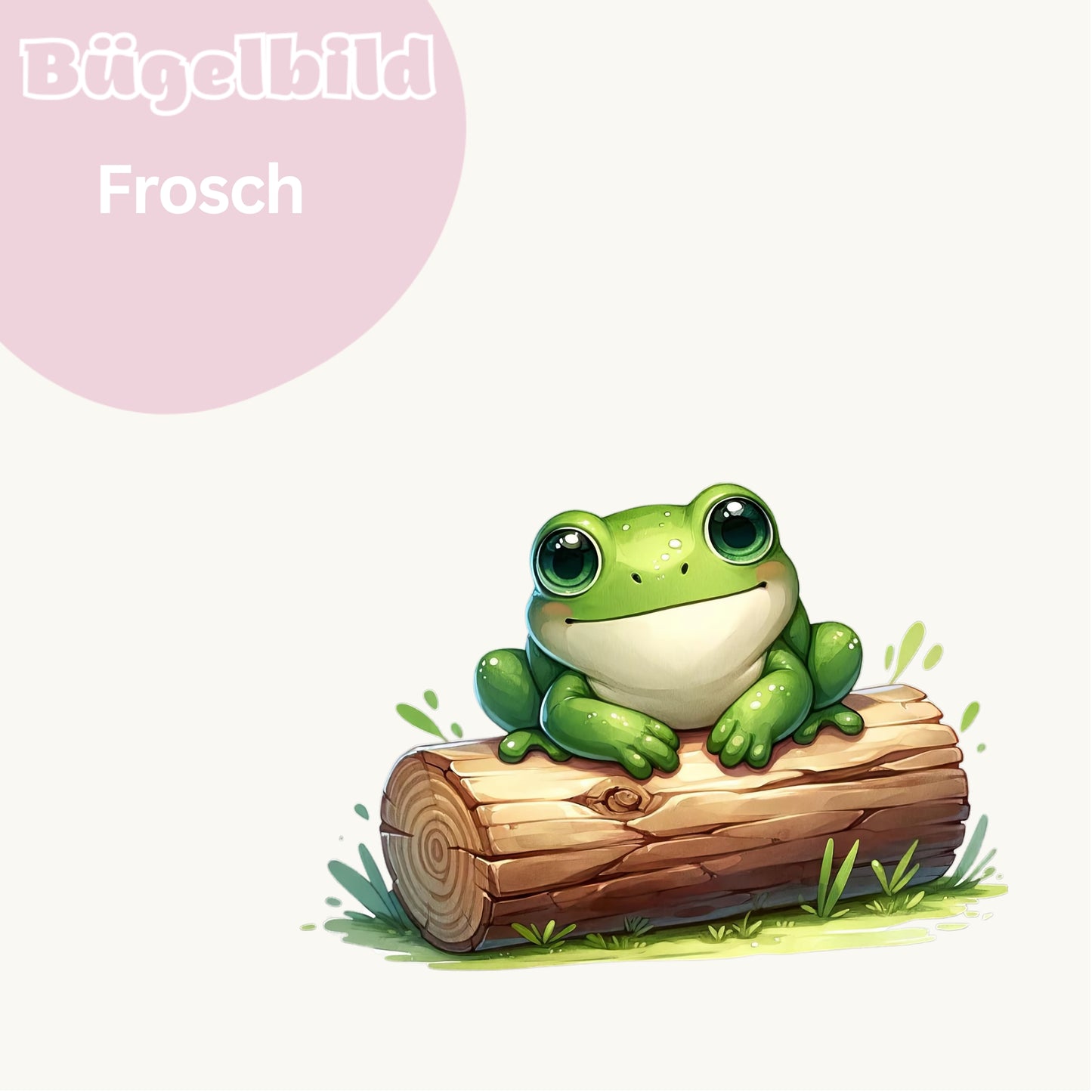 Bügelbild Frosch