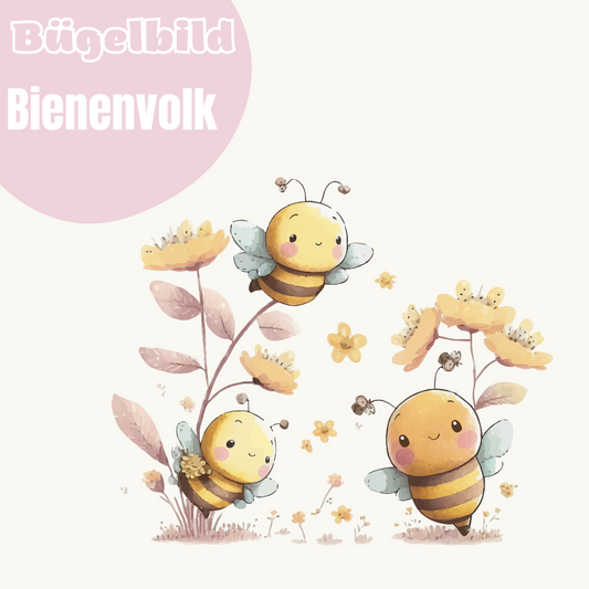 Bügelbild Bienenvolk