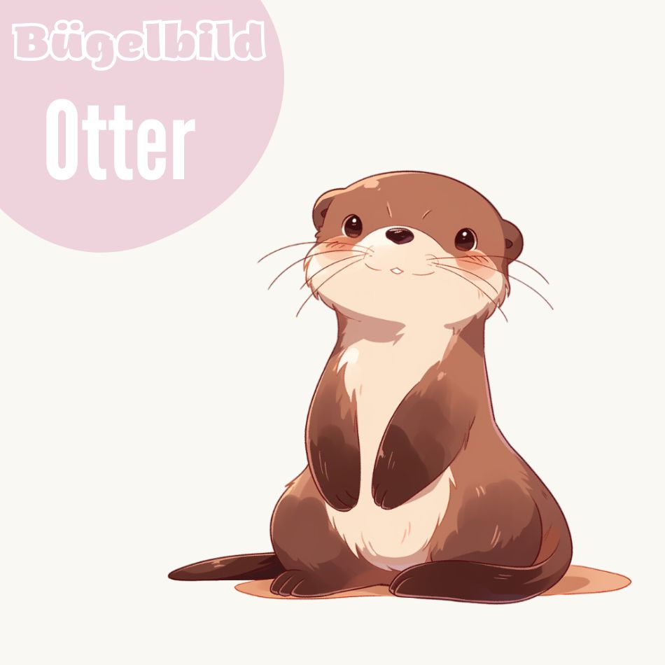 Bügelbild Otter