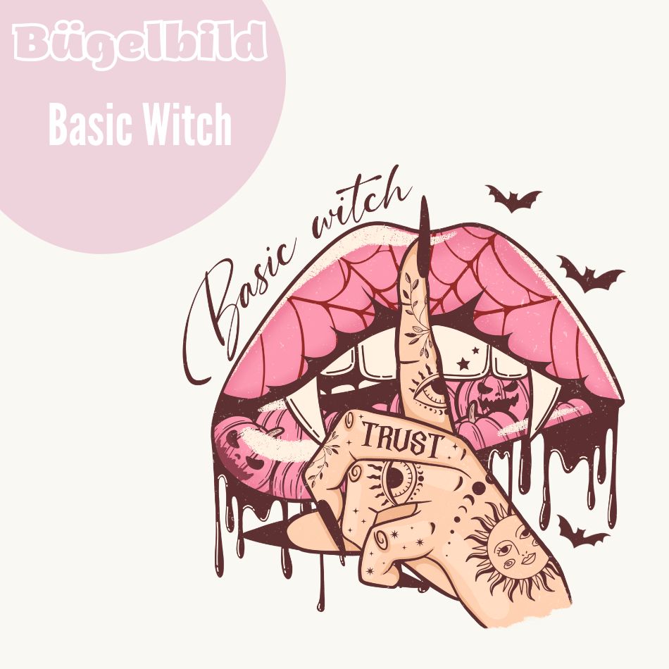 Bügelbild Basic Witch