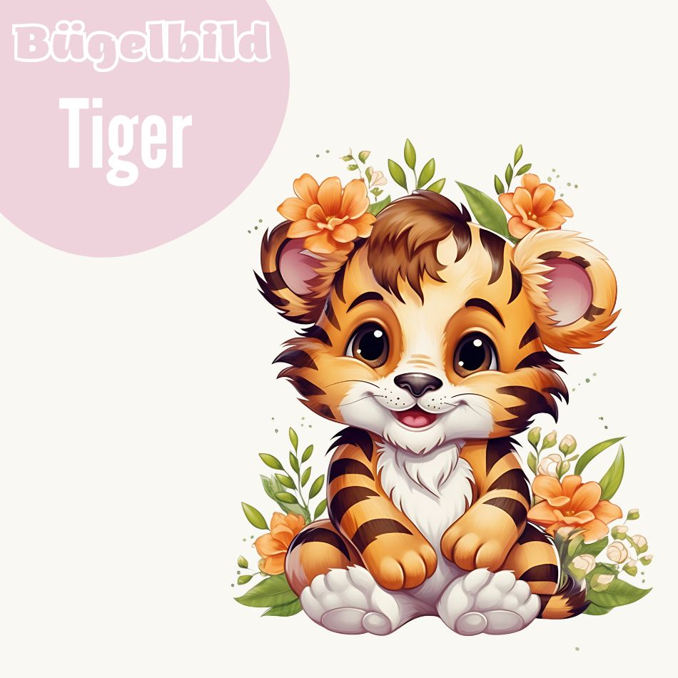 Bügelbild Tiger