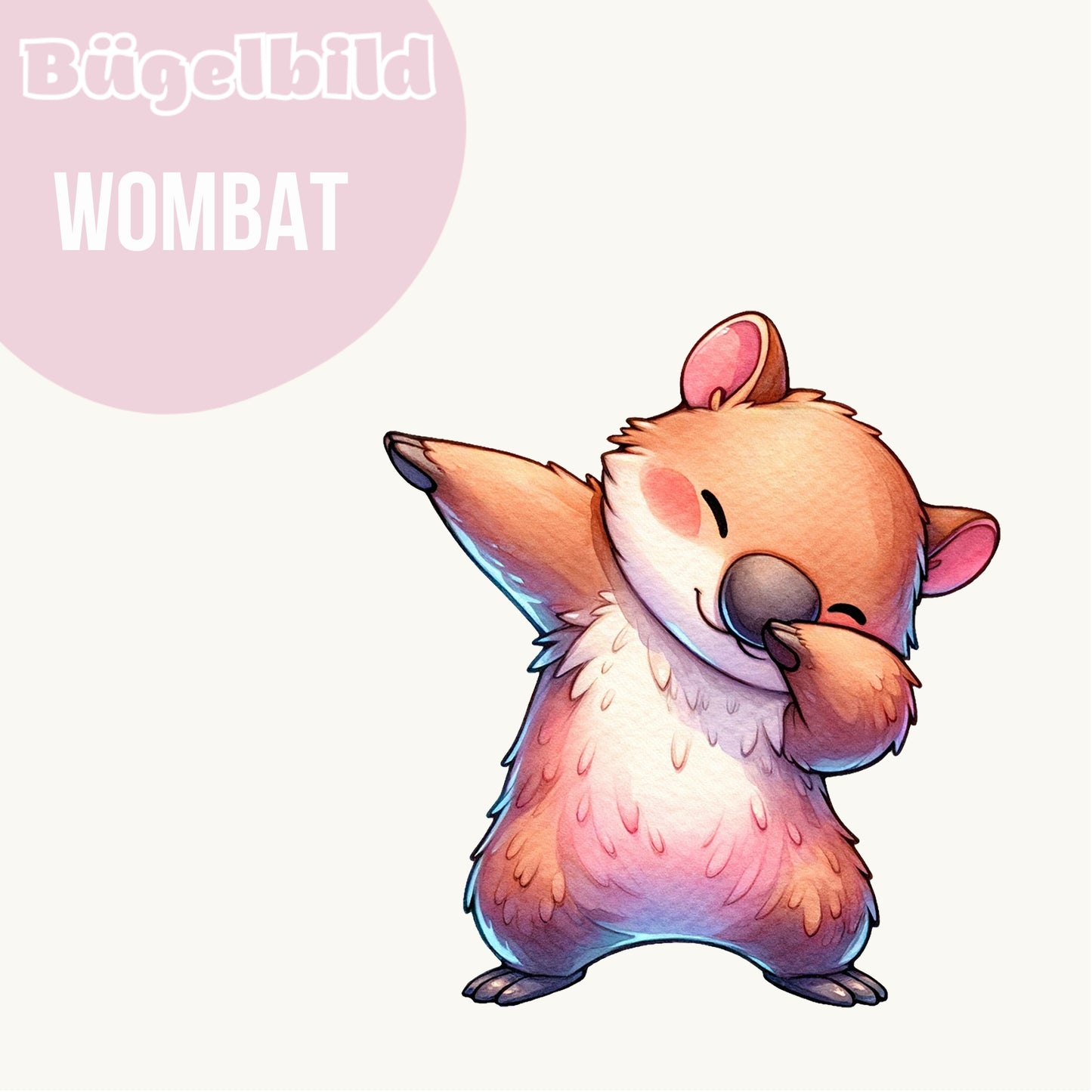 Bügelbild Wombat