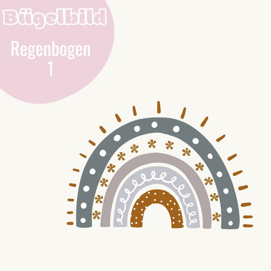 Kopie von Bügelbild Regenbogen 1