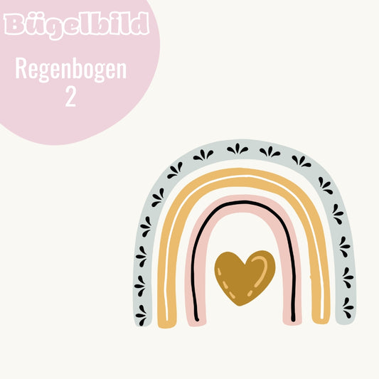 Bügelbild Regenbogen 2
