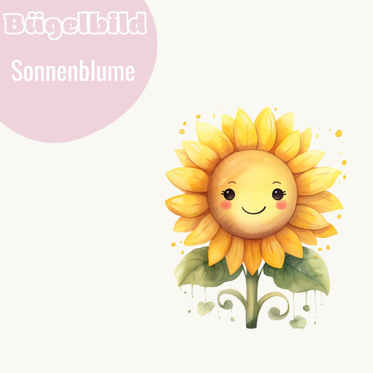 Bügelbild Sonnenblume