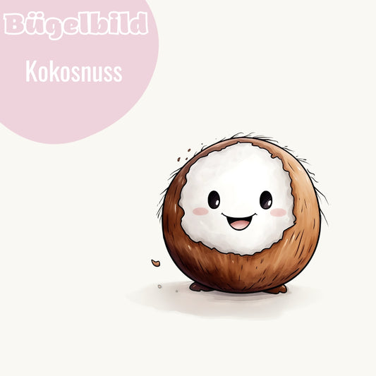 Bügelbild Kokosnuss