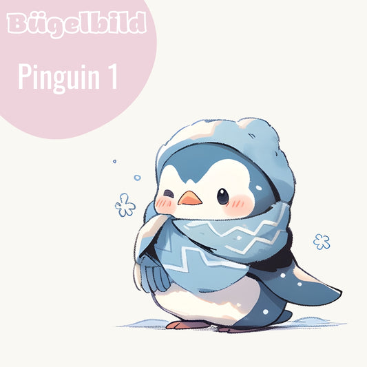Bügelbild Pinguin 1