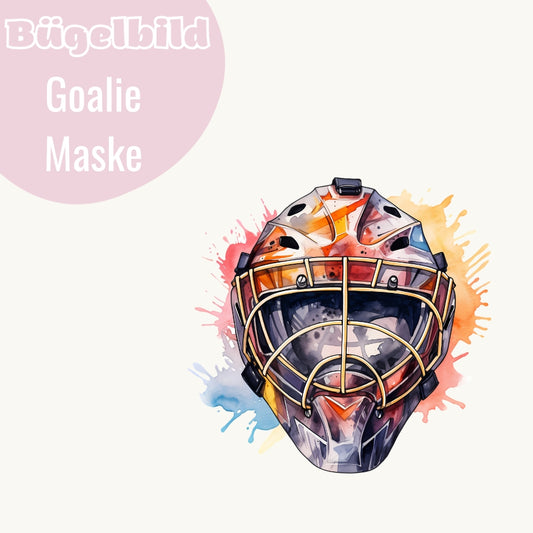 Bügelbild Goalie-Maske