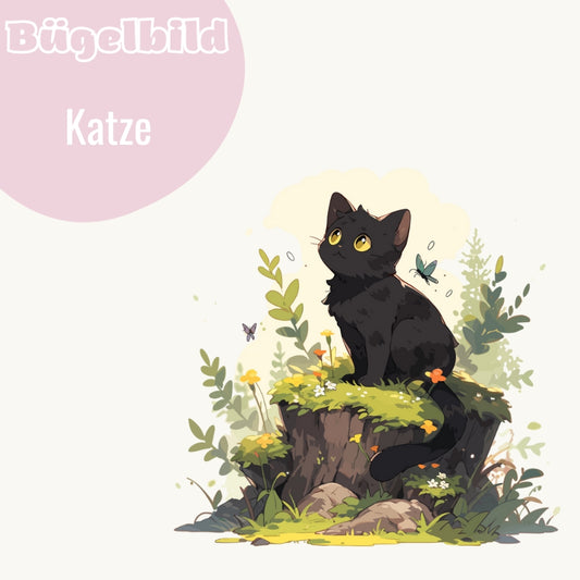 Bügelbild Katze