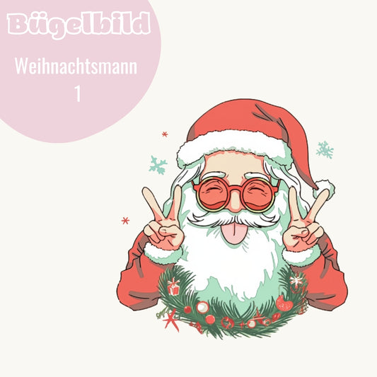 Bügelbild Weihnachtsmann 1