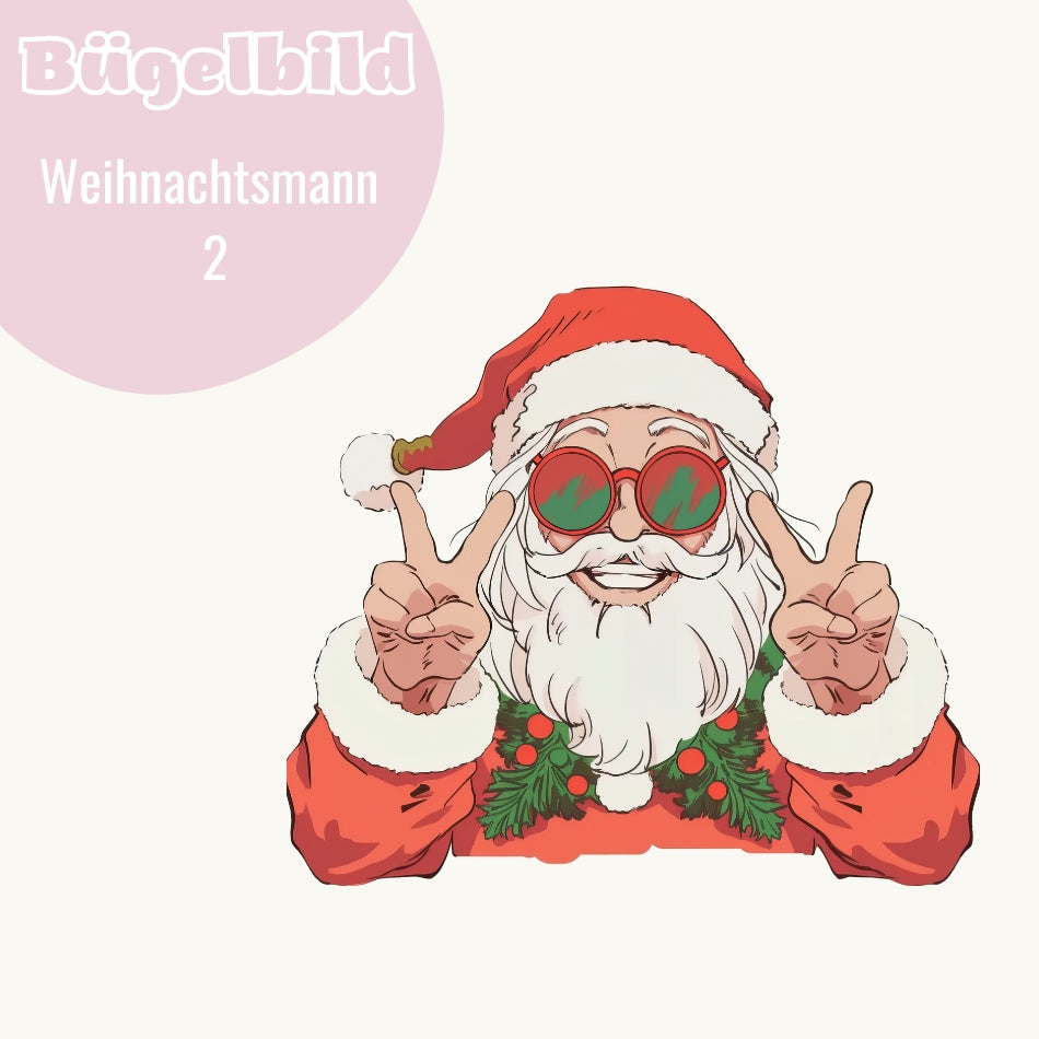 Bügelbild Weihnachtsmann 2